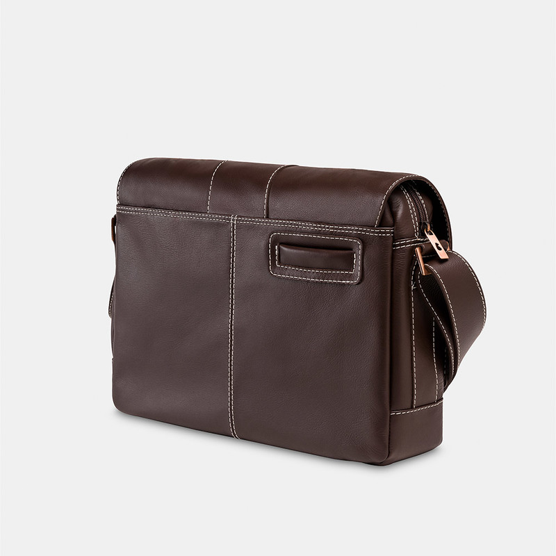 Bolsa masculina de couro para notebook City NW068